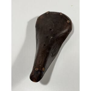 Vintage Leather Bicycle SADDLE Bianchi MTB Road Bike SEAT